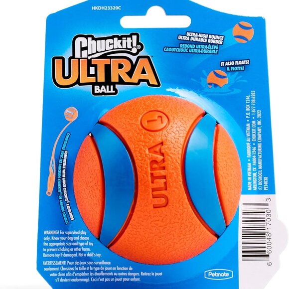 Ultra Ball Dog Toy - Size Large - For Dogs 60-100 lbs - Made from Durable Rubber - Picture 8 of 8